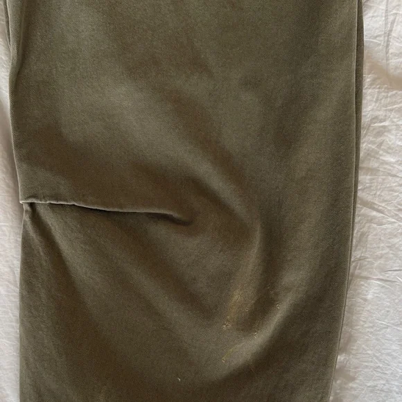 Free People Dark Green barrel leg Cargo Pants - Picture 4 of 7